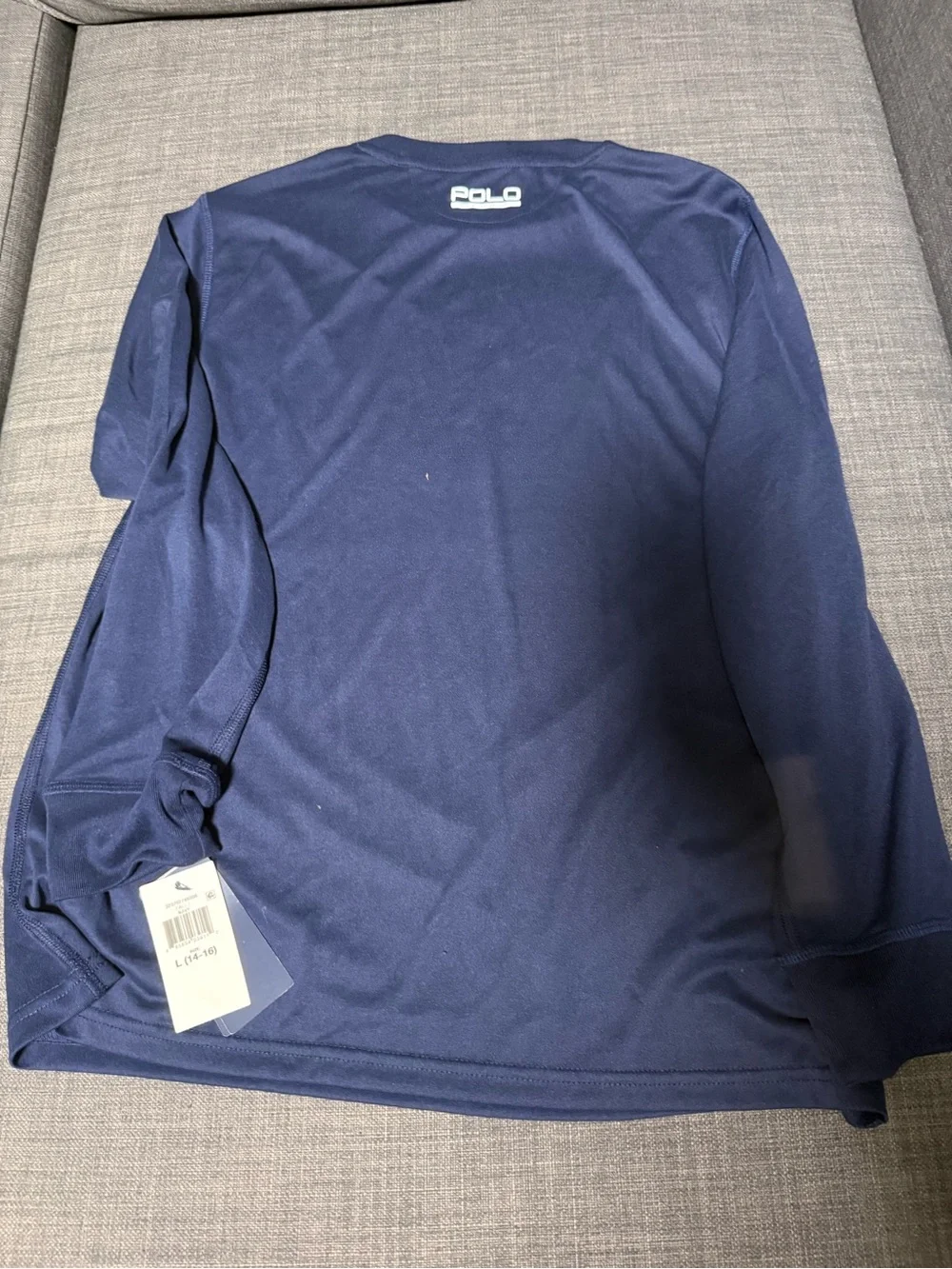 NWR Ralph Lauren Navy and Orange Performance Polo Shirt